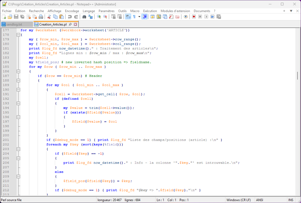 Notepad++ pour Windows